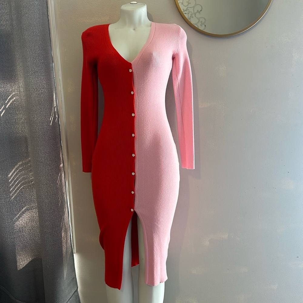 Vestique button dress